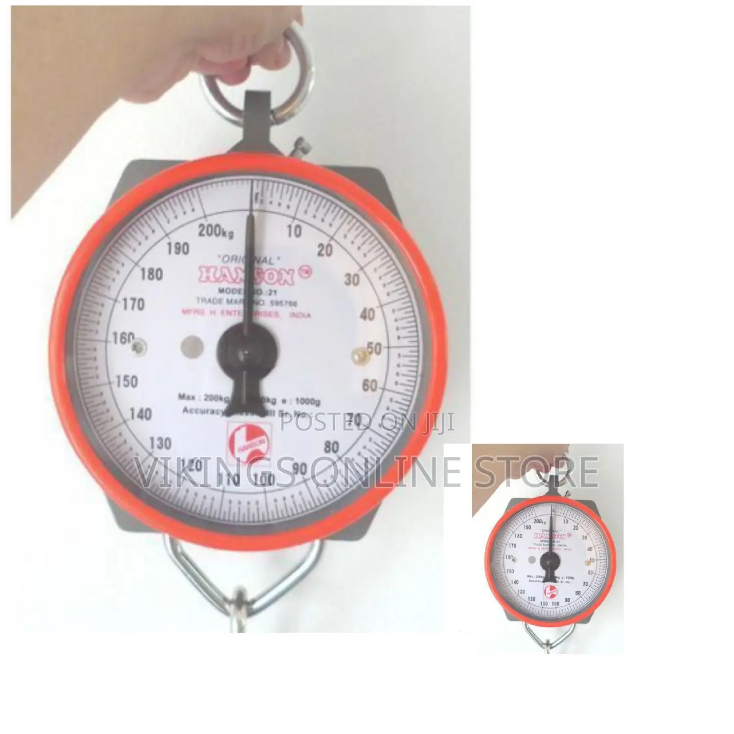 Crane Weighing Scale 100kg - Red.