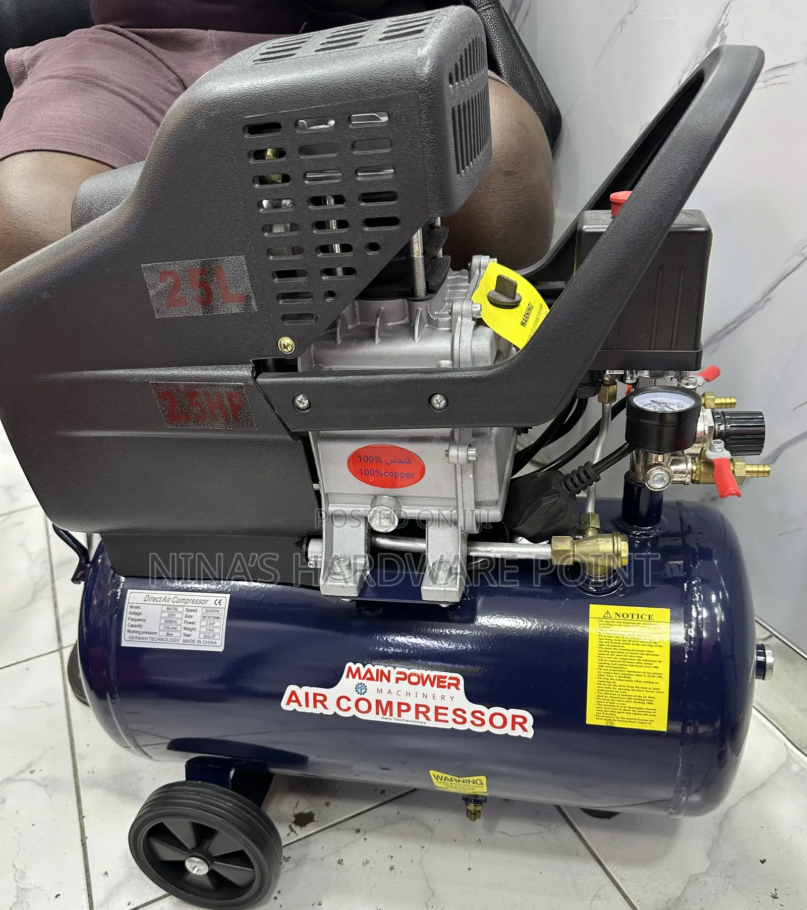 Air Compressor Main Power (25lts)