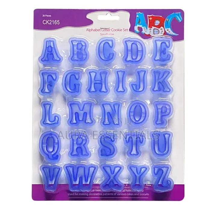 Alphabet Letter Cookie Cutter Set