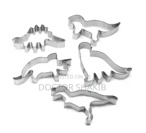 New 5pcs Dinosaur Shaped Cookie Cutter Set