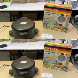Electric Sliver Crest Pizza Maker