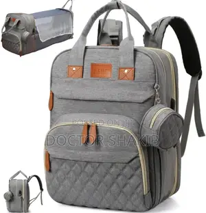 3-in-1 New Diaper Backpack Bag With A Charging Station