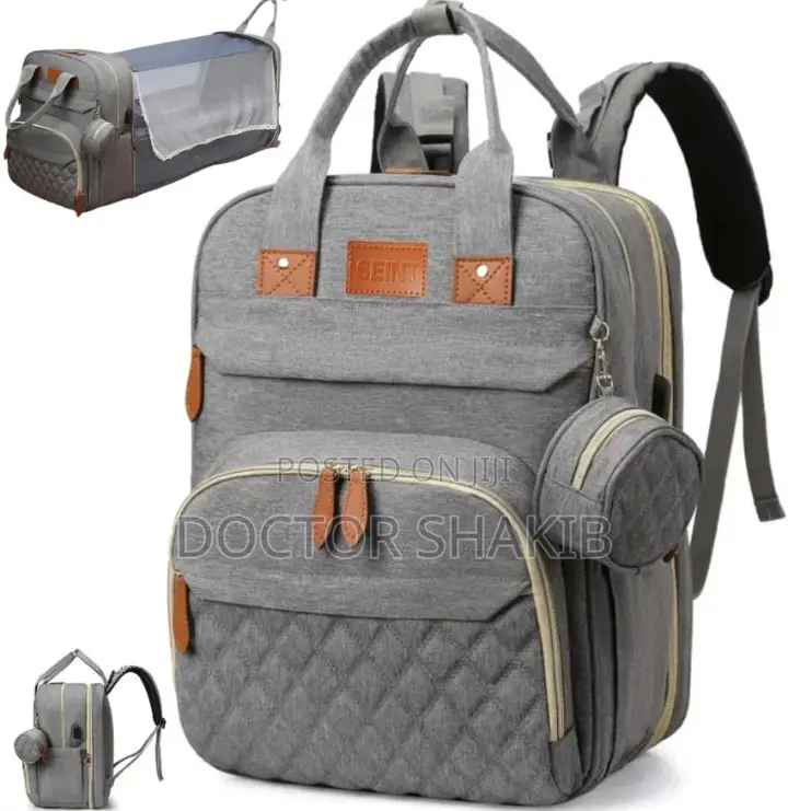3-in-1 New Diaper Backpack Bag With A Charging Station