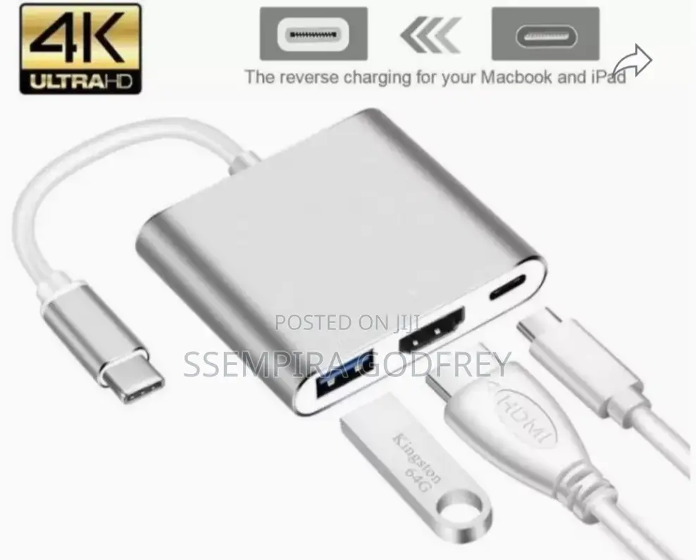 Type C to Hdmi 3 in 1
