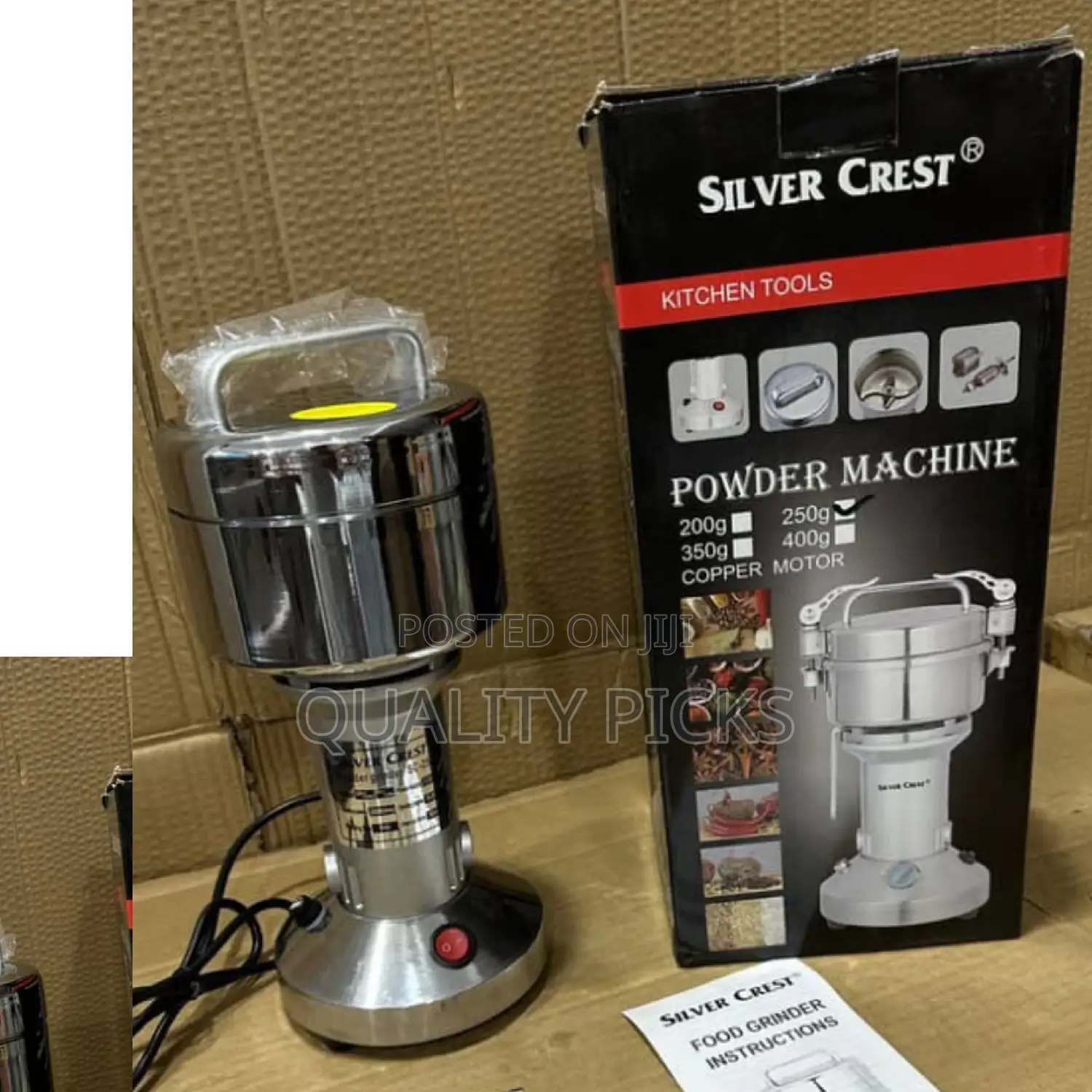 Stainless Sliver Crest Powder Machine
