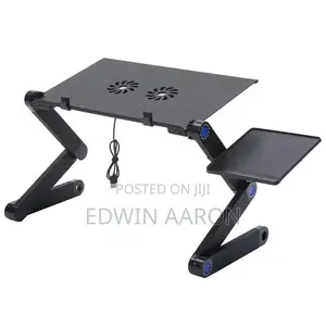 Adjustable Laptop Table With Cooling Fans