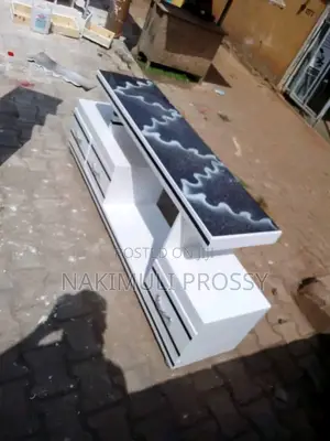 White and Black Tv Stand 1
