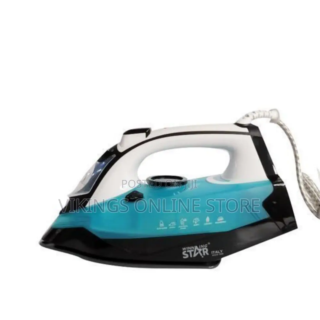 Winningstar Steam Flat Iron - Blue, Black, White