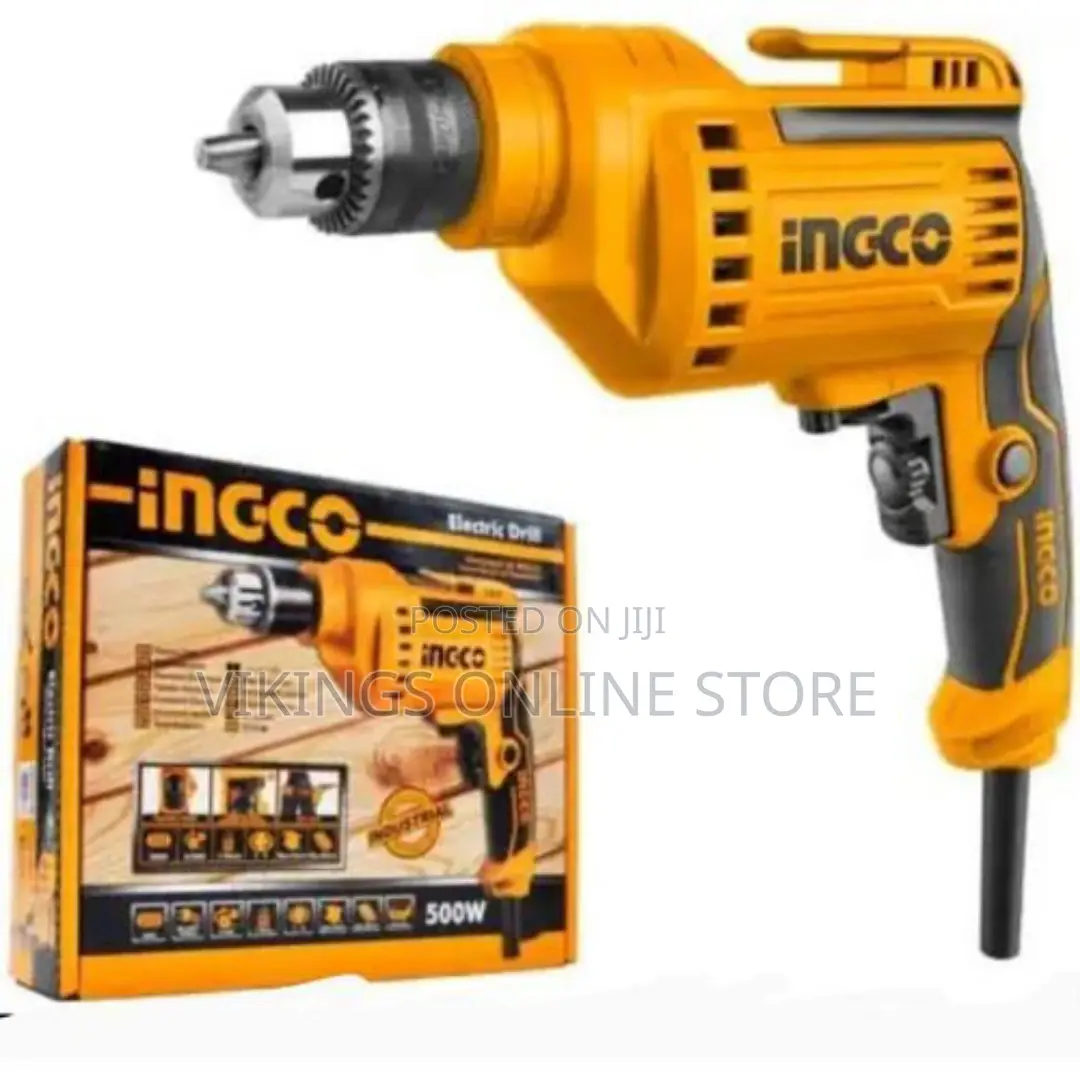INGCO Electric Drill Comercial Industrial Drill - Yellow