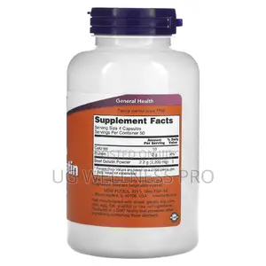 NOW Foods, Hydrolyzed Beef Gelatin, 550 Mg, 200 Capsules
