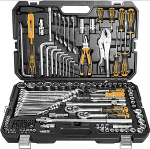 INGCO 142-Piece Household Tool Kit, Auto Repair