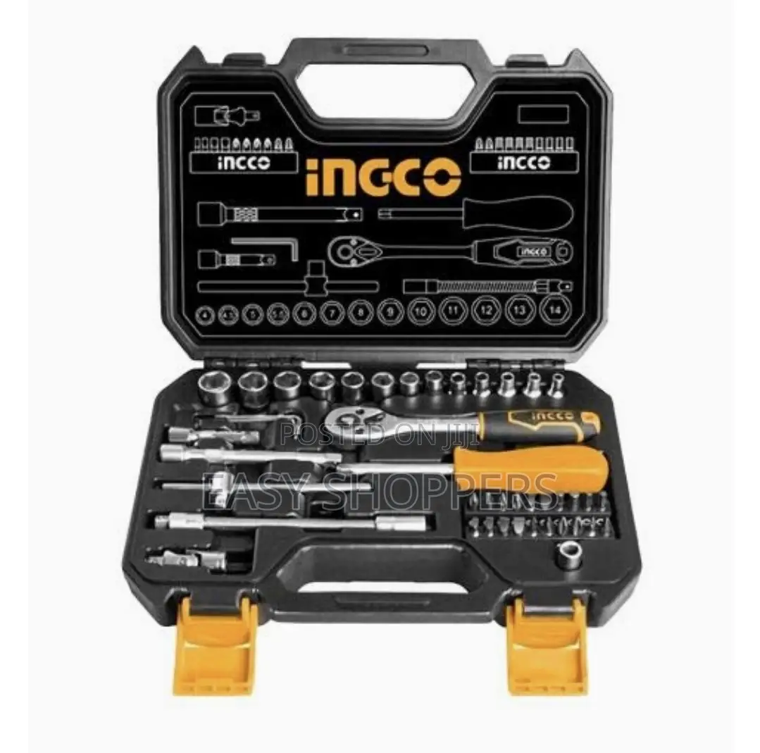 Ingco HKTS14451 45pcs 1/4â€3 Socket Set (HKTS14451
