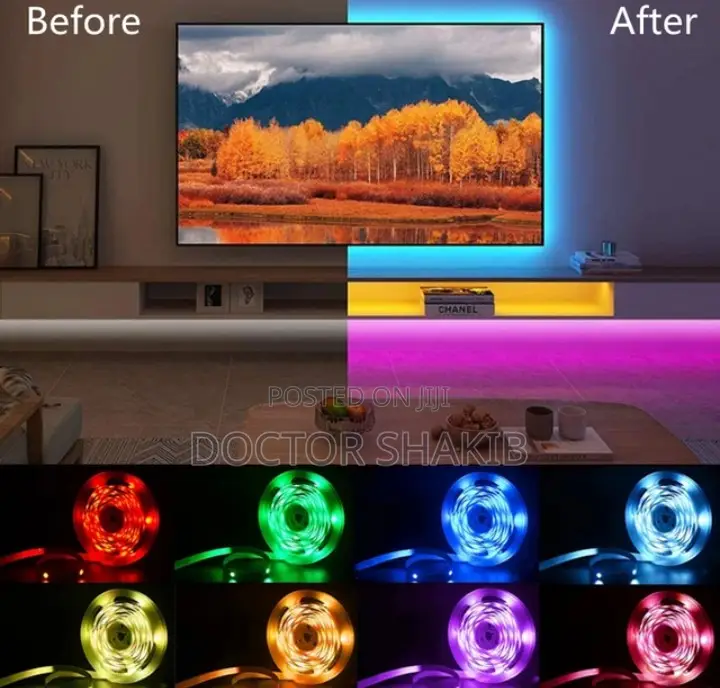 Music/ Voice Controlled RGB Waterproof Strip 10m Light