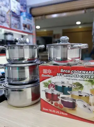 8pcs Cookware Set With Ss Cover/ Sauspans