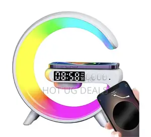 Lecoo Multifunctional Wireless Fast Charging Speaker - White