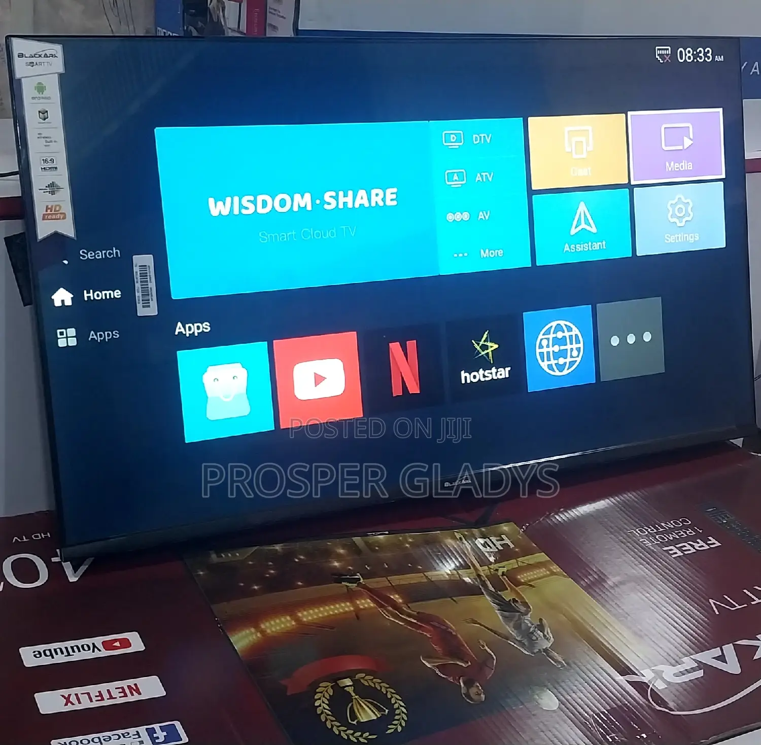 Blackark 40 Inches Smart Digital Flat Screen Flameless.
