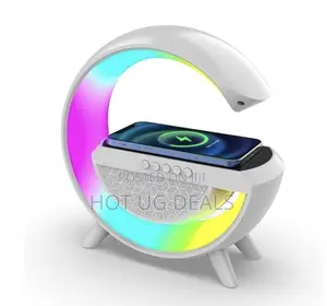 Bluetooth Speaker 3 In1wireless Charger + Led Lamp RGB