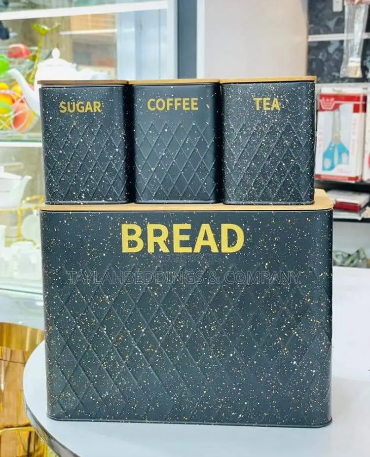 Stainless Steel Bread Box With Bamboo