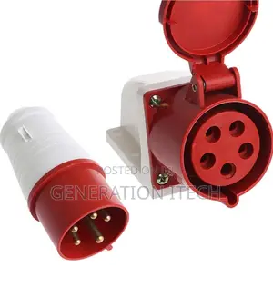 32 Amp 5pin Industrial Plug Wall Socket 240-415v Waterpf