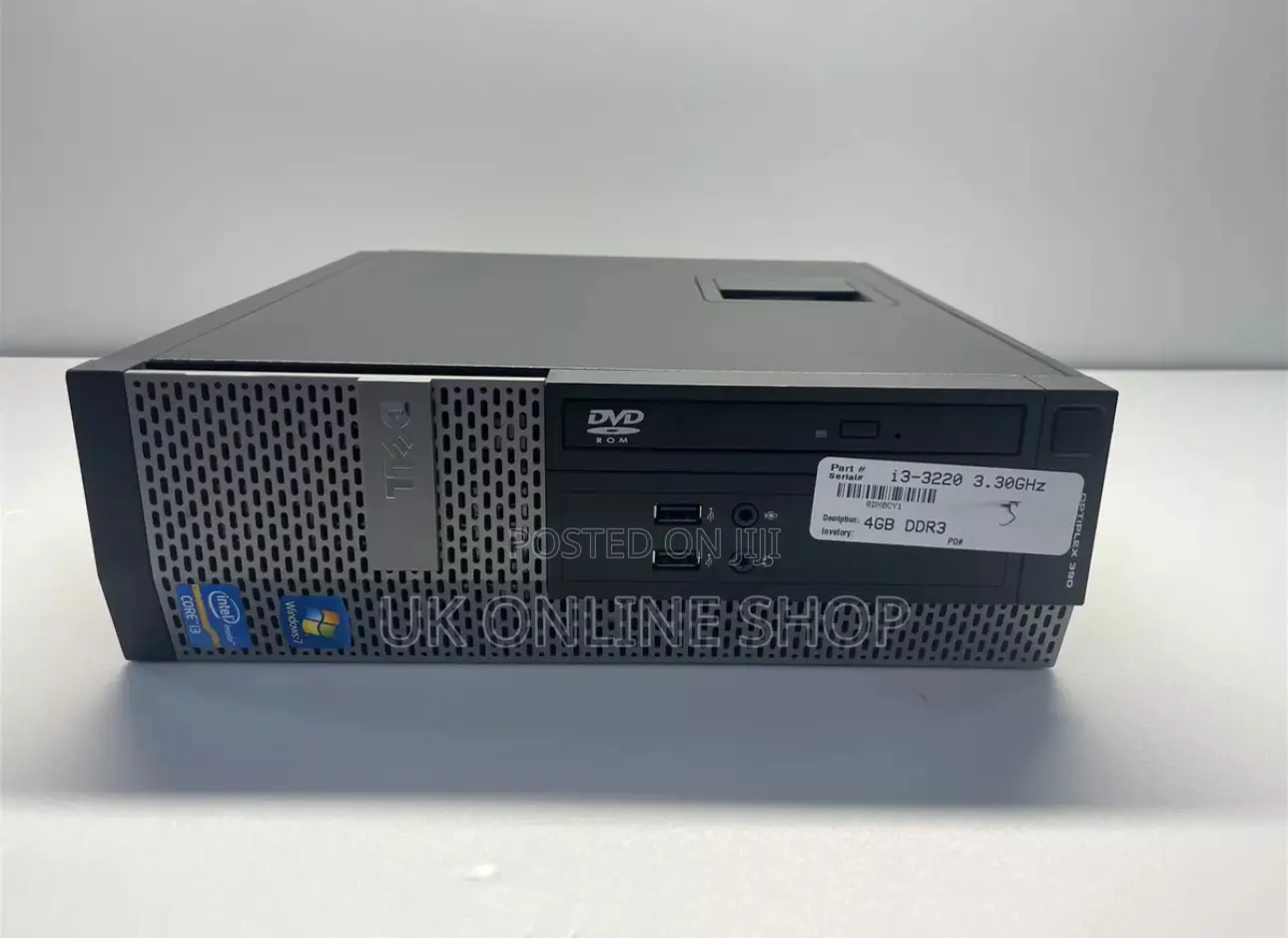Desktop Computer Dell OptiPlex 390 4GB Intel Core I3 HDD 500GB