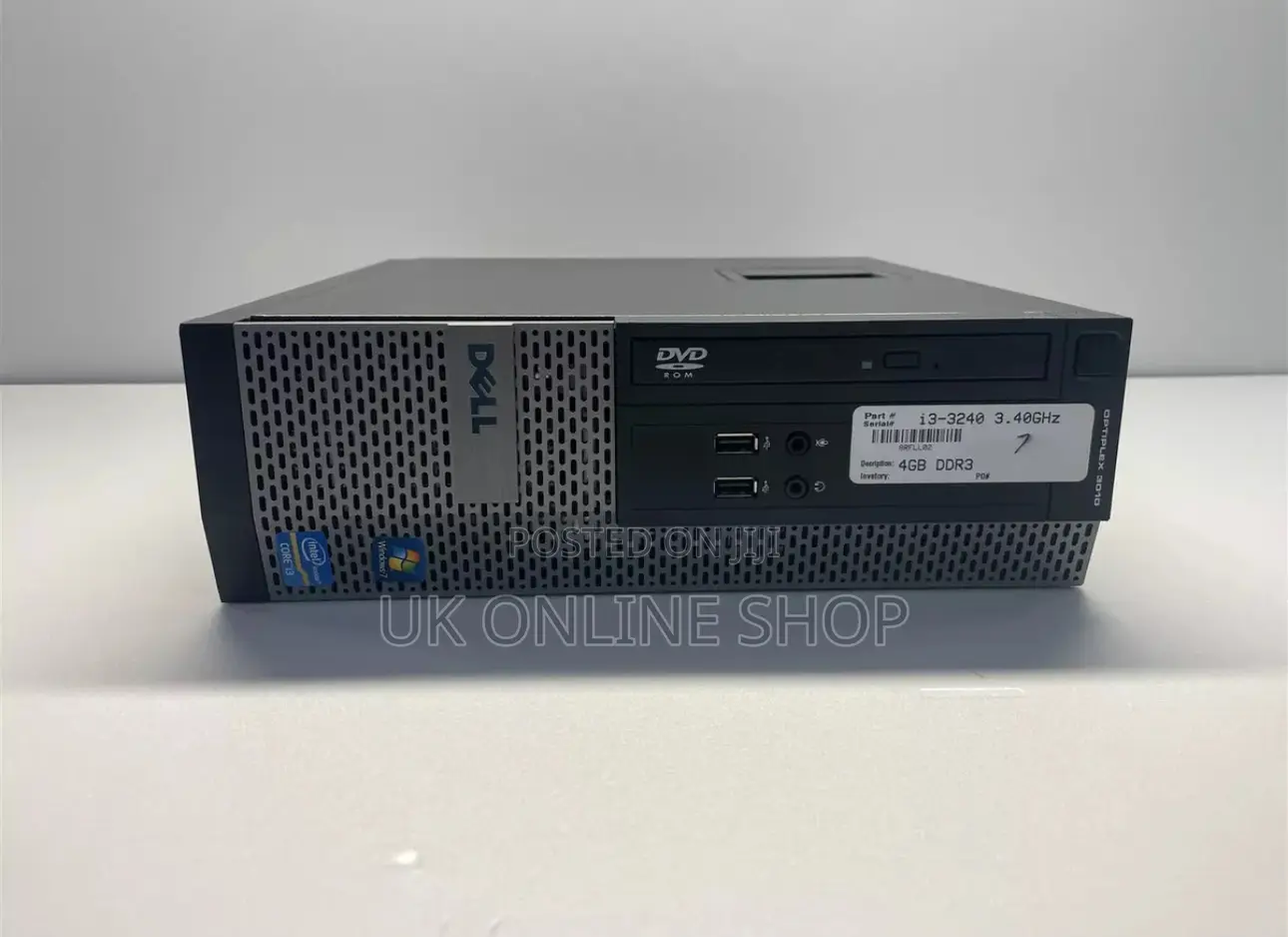 Desktop Computer Dell OptiPlex 3010 4GB Intel Core I3 HDD 500GB