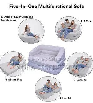 Portable Foldable Inflatable Sofa Bed