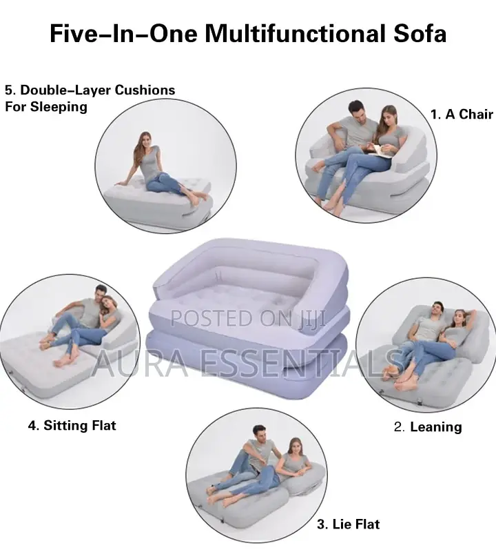 Portable Foldable Inflatable Sofa Bed
