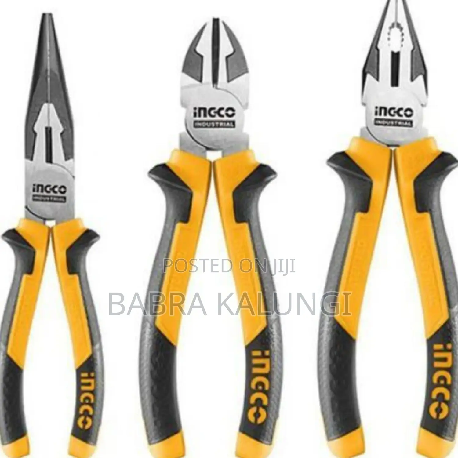 Ingco HKPS28318 Ingco 3pcs Pliers Set _ Yellow