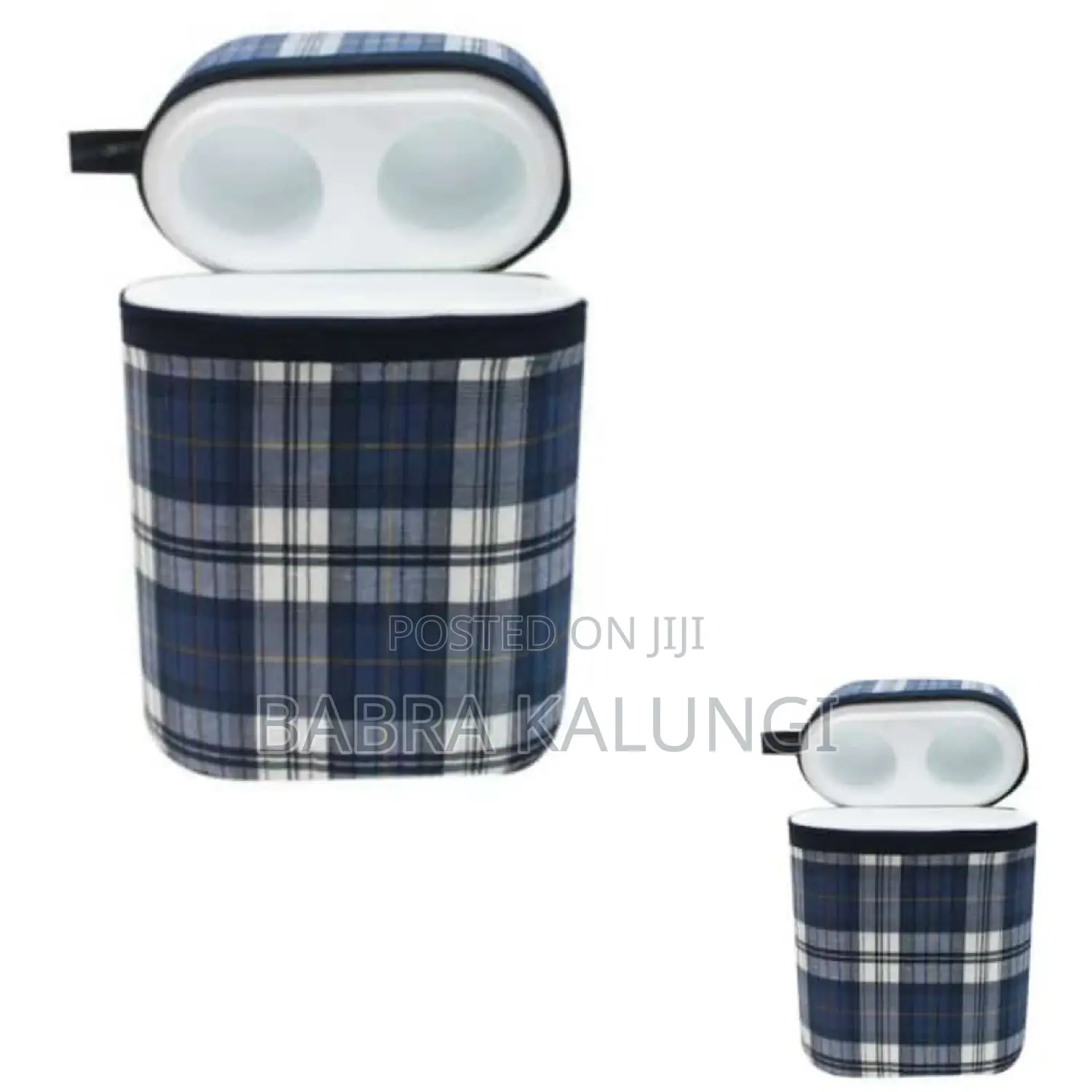 Checkered Baby Bottle Warmer_ Dark Blue