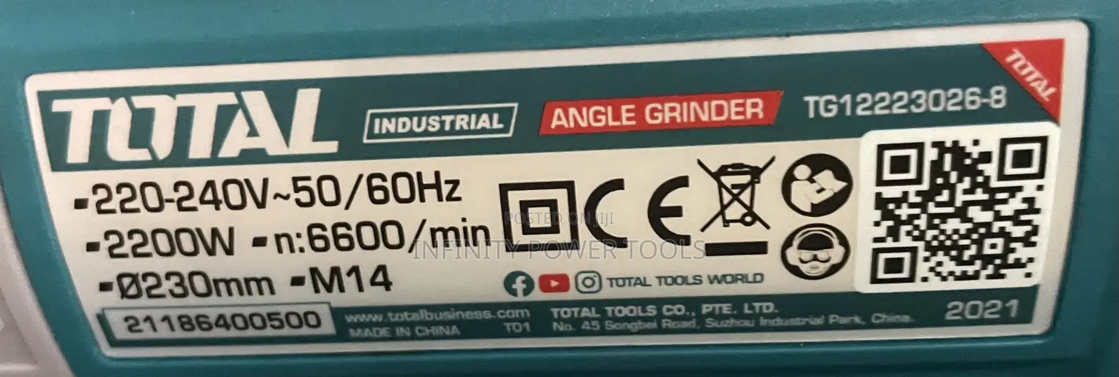 Electric Grinder 2200w