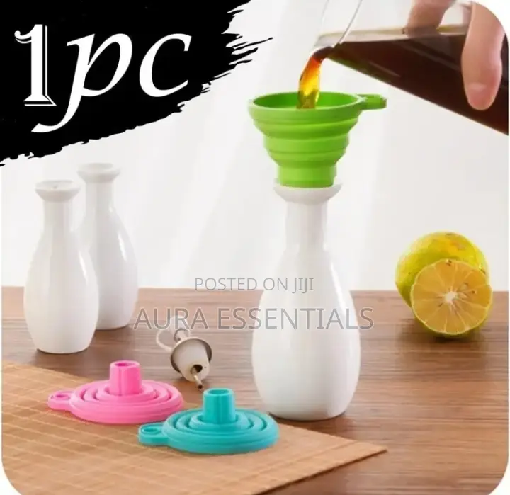 Kitchen Gadgets Silicone Funnel Oil Water Funnel