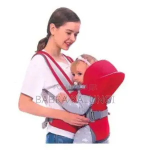Baby Carrier With Hood _ Red,Grey