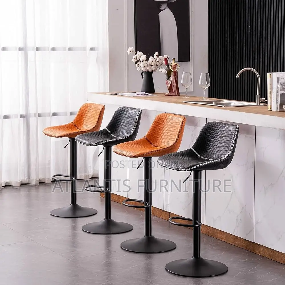 Pure Leather Ber Stool