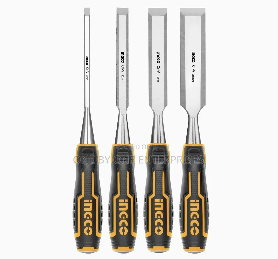 INGCO 4pcs Wood Chisel Set Carpenter Carving 6/12/19/25mm