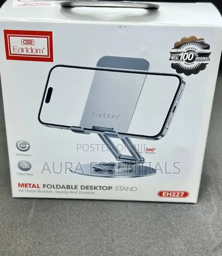 Generic Metal Foldable Stable Desktop Phone Stand