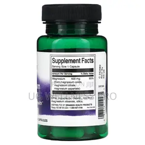 Swanson, Triple Magnesium Complex, 400 Mg, 30 Capsules