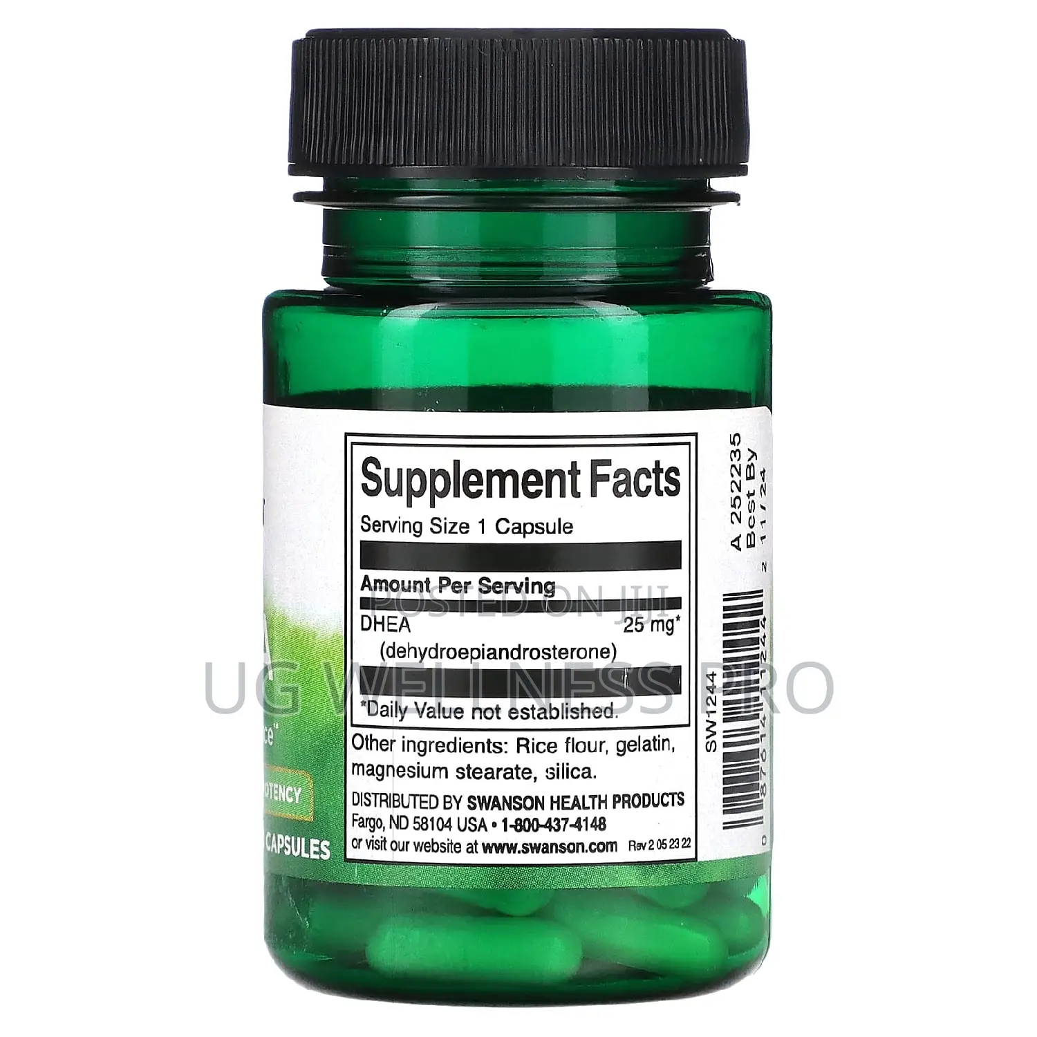 Swanson, DHEA, High Potency, 25 Mg , 30 Capsules