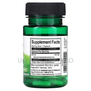 Swanson, DHEA, High Potency, 25 Mg , 30 Capsules