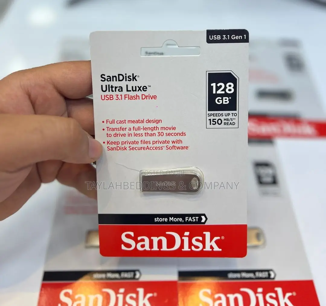 Sandisk 128GB Ultra Luxe USB 3.1 Flash Drive