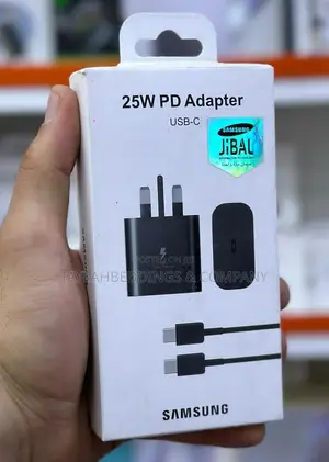Samsung 25W Fast Charging UK Adapter USB-C Charging Cable
