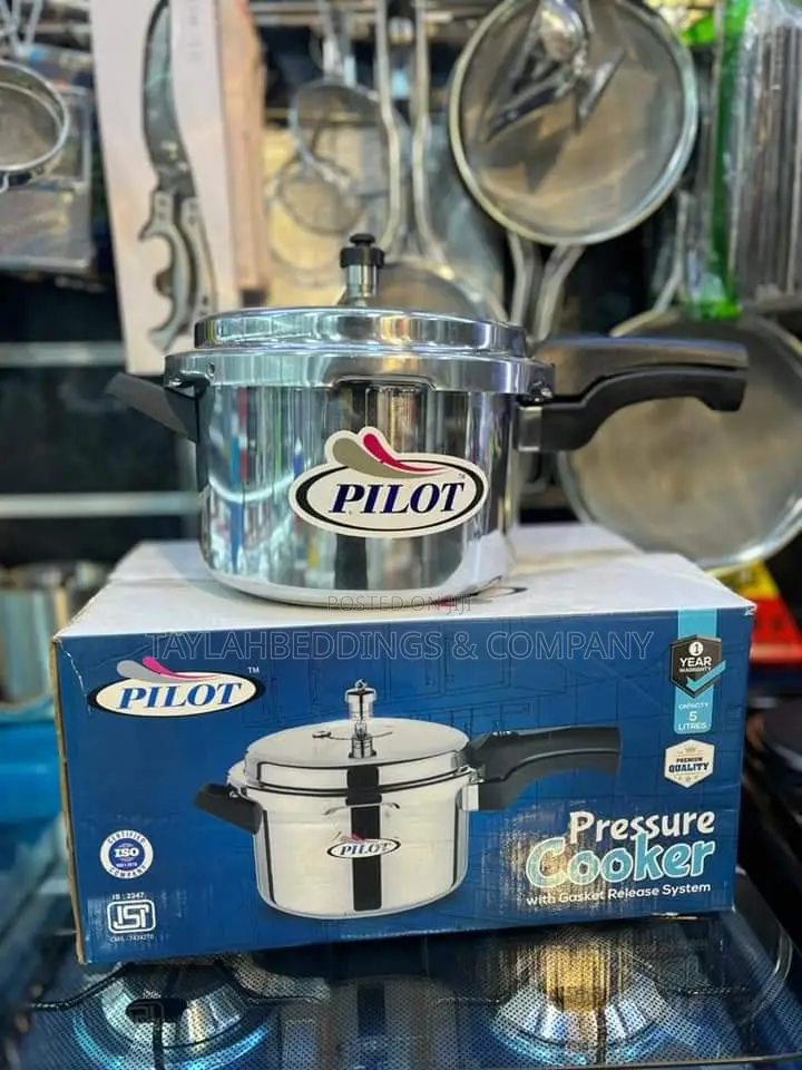 Pilot 5ltrs Pressure Cooker - Silver