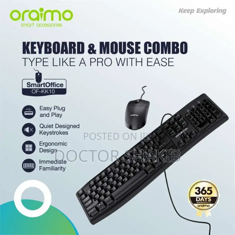 Oraimo Keyboard and Mouse Combo (NEW)