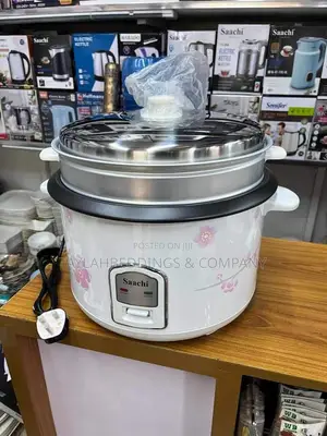 Saachi 2.2 Litre Rice Cooker, Steamer, White