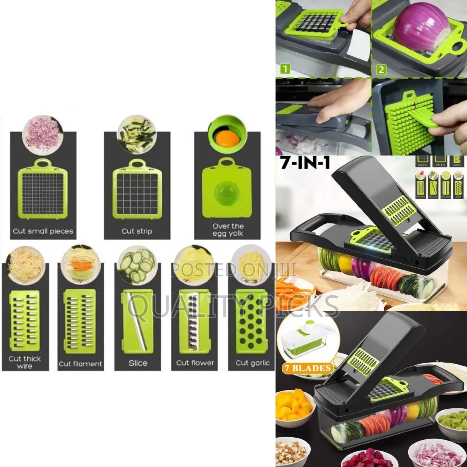 7 in 1 Manual Vegetable Chopper