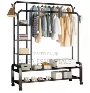 Garment Rail Stand Clothes Drying Rack