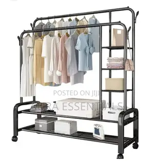 Garment Rail Stand Clothes Drying Rack