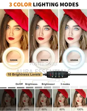 10" Selfie Ring Light and Light Stand