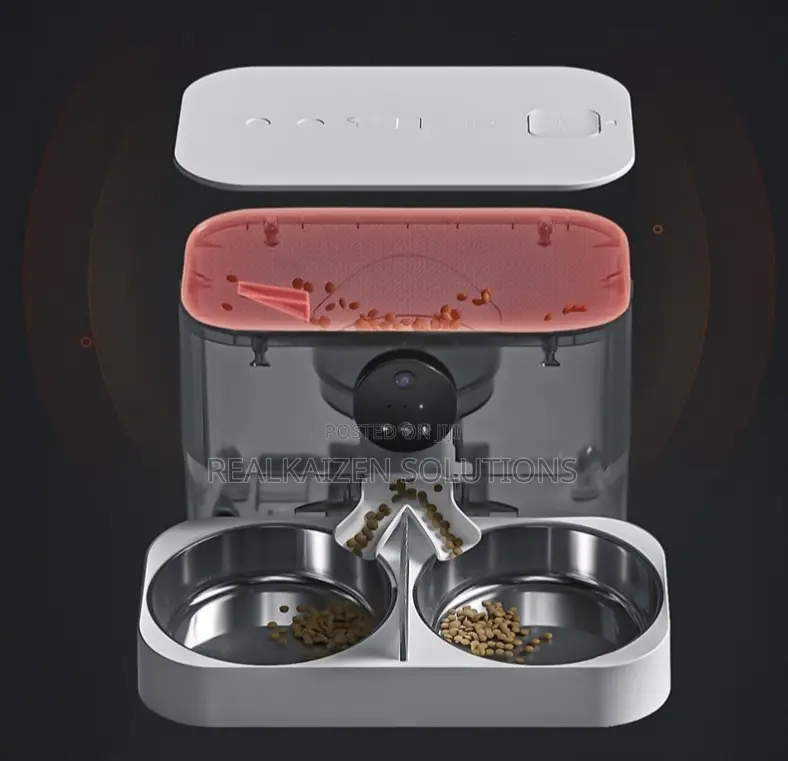 Automatic 5L Pet Feeders Dispenser With Double Bowls