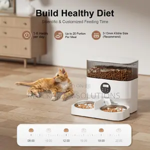 Automatic 5L Pet Feeders Dispenser With Double Bowls