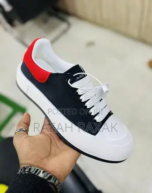 Original Black Red Alexander McQueen Designer Sneakers